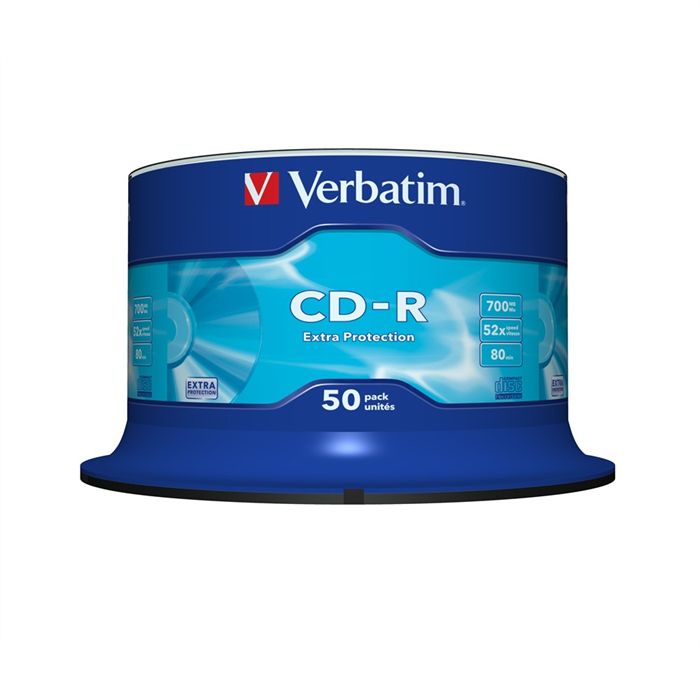VERBATIM 43351 - Tour de 50 CD-R, 80min, 700Mo VERBATIM 43351